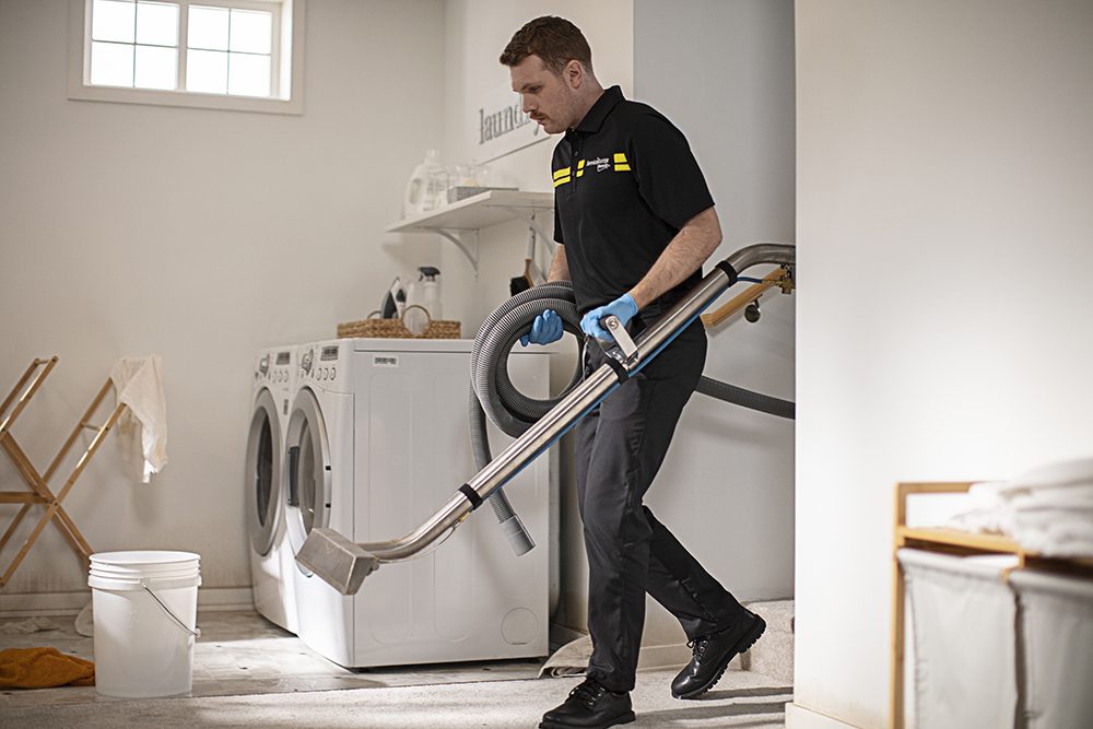 Basement water cleanup project in Brooklyn